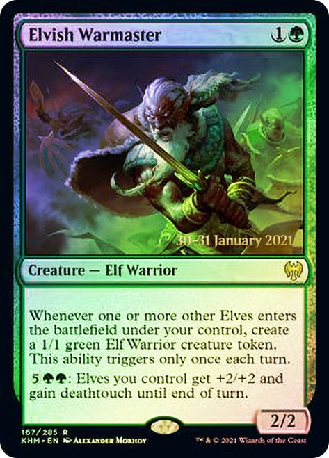 Elvish Warmaster [Kaldheim Prerelease Promos] | Good Games Morley