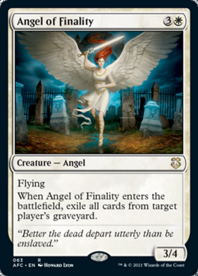 Angel of Finality [Dungeons & Dragons: Adventures in the Forgotten Realms Commander] | Good Games Morley