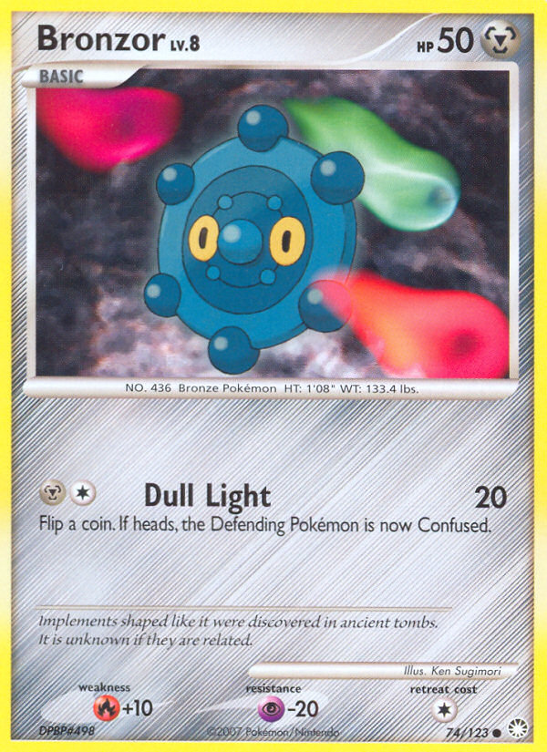 Bronzor (74/123) [Diamond & Pearl: Mysterious Treasures] | Good Games Morley