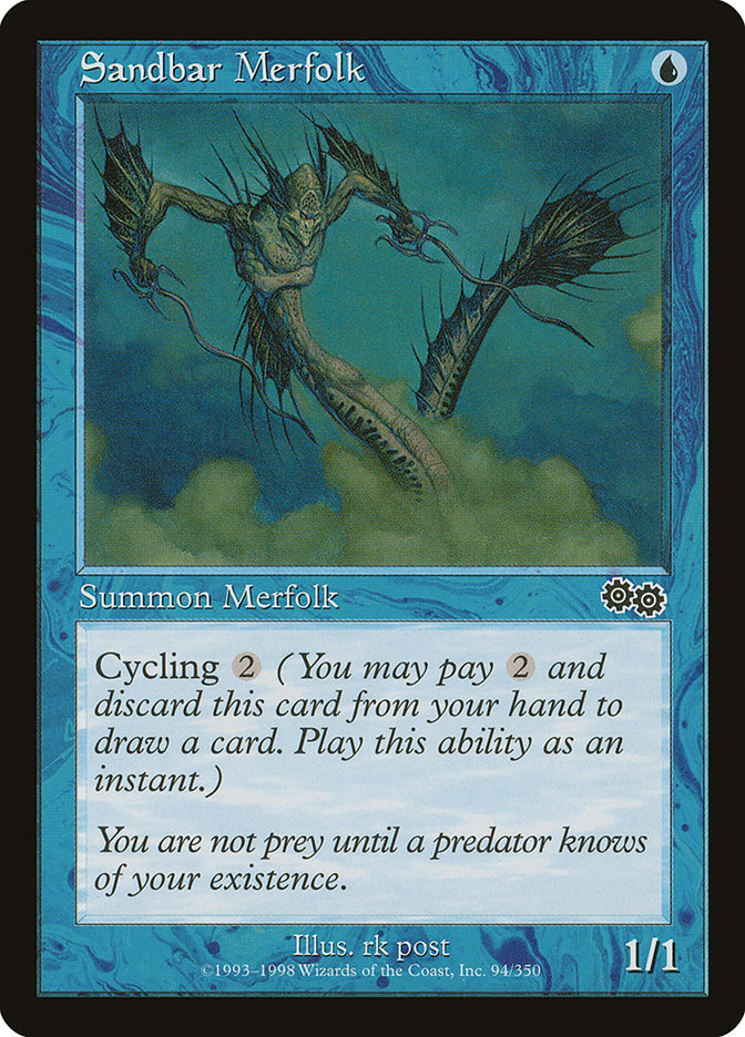 Sandbar Merfolk [Urza's Saga] | Good Games Morley