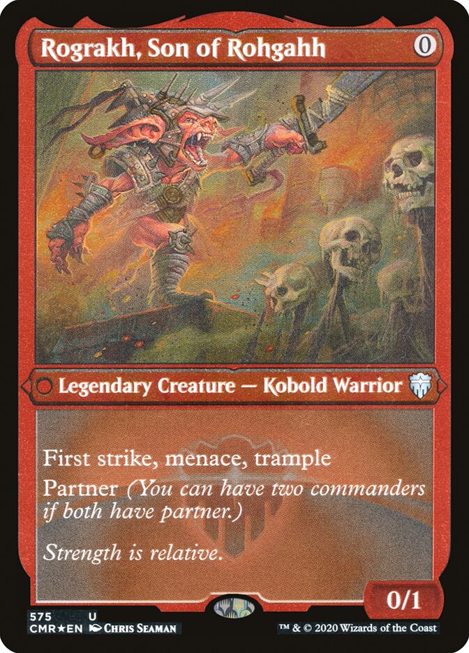 Rograkh, Son of Rohgahh (Etched) [Commander Legends] | Good Games Morley