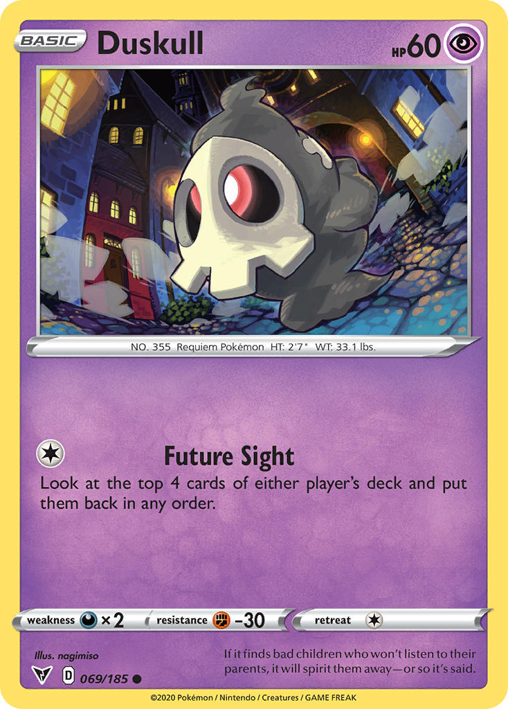 Duskull (069/185) [Sword & Shield: Vivid Voltage] | Good Games Morley