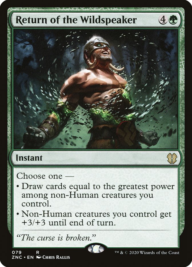 Return of the Wildspeaker [Zendikar Rising Commander] | Good Games Morley