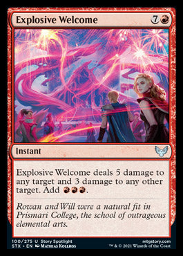 Explosive Welcome [Strixhaven: School of Mages] | Good Games Morley
