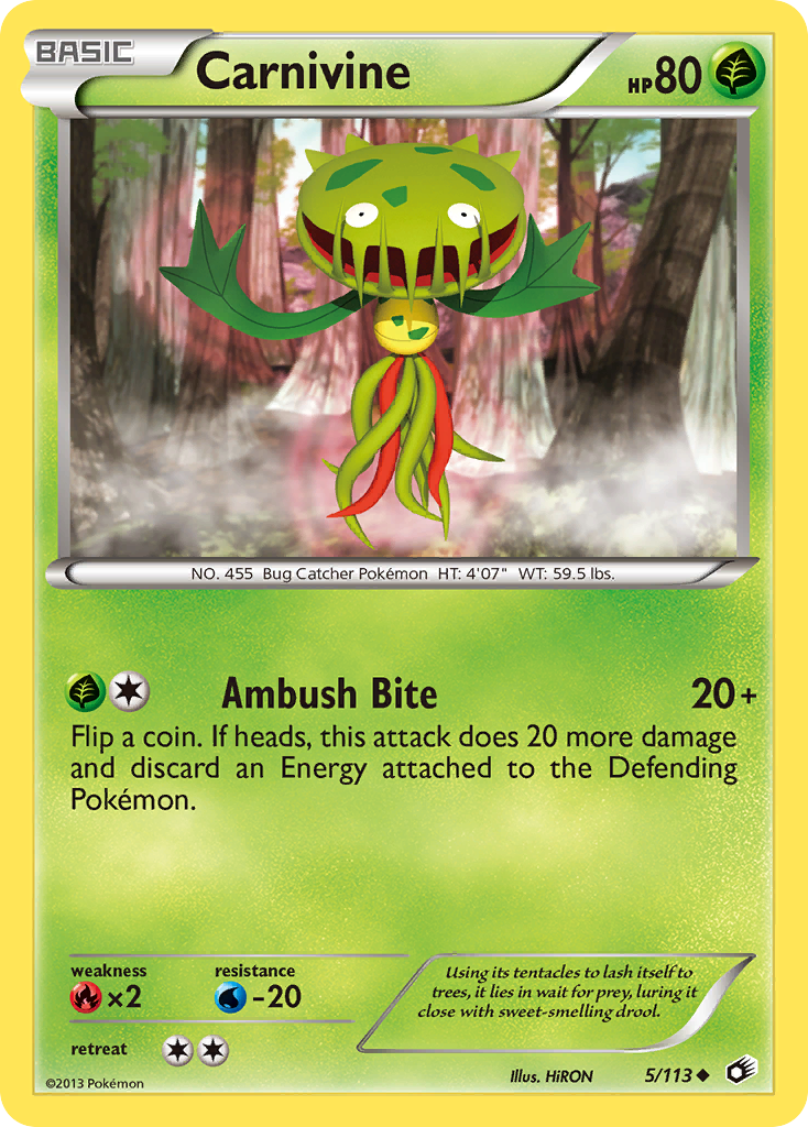 Carnivine (5/113) [Black & White: Legendary Treasures] | Good Games Morley