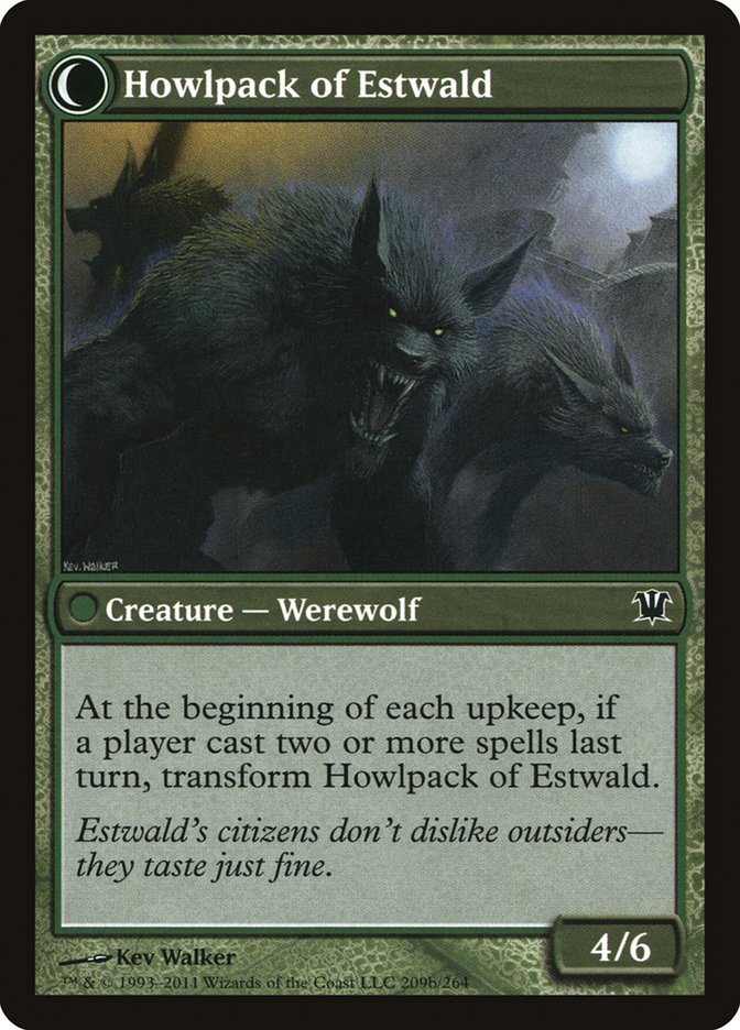 Villagers of Estwald // Howlpack of Estwald [Innistrad] | Good Games Morley