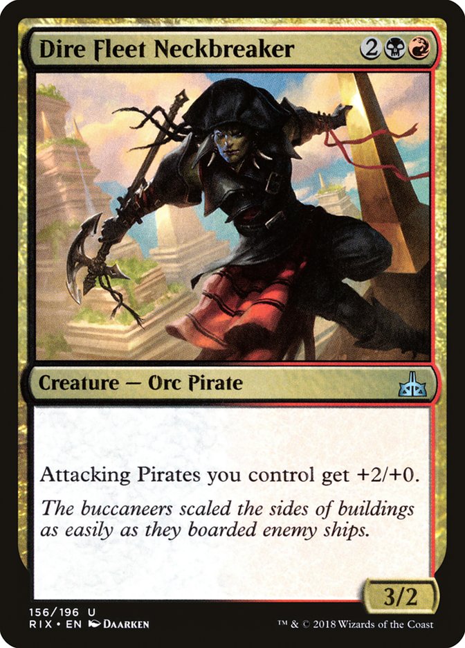 Dire Fleet Neckbreaker [Rivals of Ixalan] | Good Games Morley