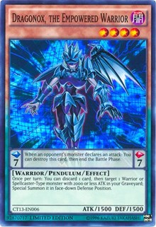 Dragonox, the Empowered Warrior [CT13-EN006] Super Rare | Good Games Morley