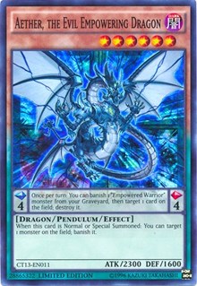 Aether, the Evil Empowering Dragon [CT13-EN011] Super Rare | Good Games Morley