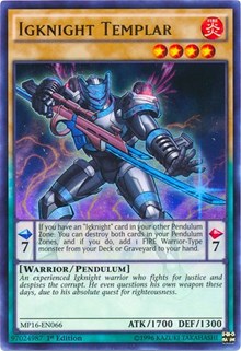 Igknight Templar [MP16-EN066] Ultra Rare | Good Games Morley