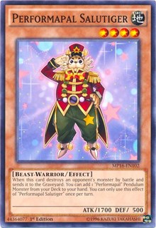 Performapal Salutiger [MP16-EN102] Common | Good Games Morley