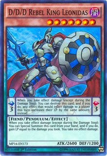 D/D/D Rebel King Leonidas [MP16-EN173] Super Rare | Good Games Morley