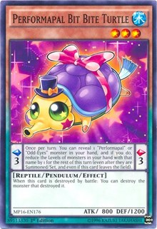 Performapal Bit Bite Turtle [MP16-EN176] Common | Good Games Morley