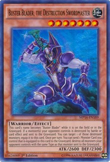 Buster Blader, the Destruction Swordmaster [MP16-EN189] Ultra Rare | Good Games Morley