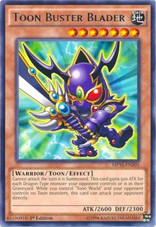 Toon Buster Blader [MP16-EN205] Rare | Good Games Morley
