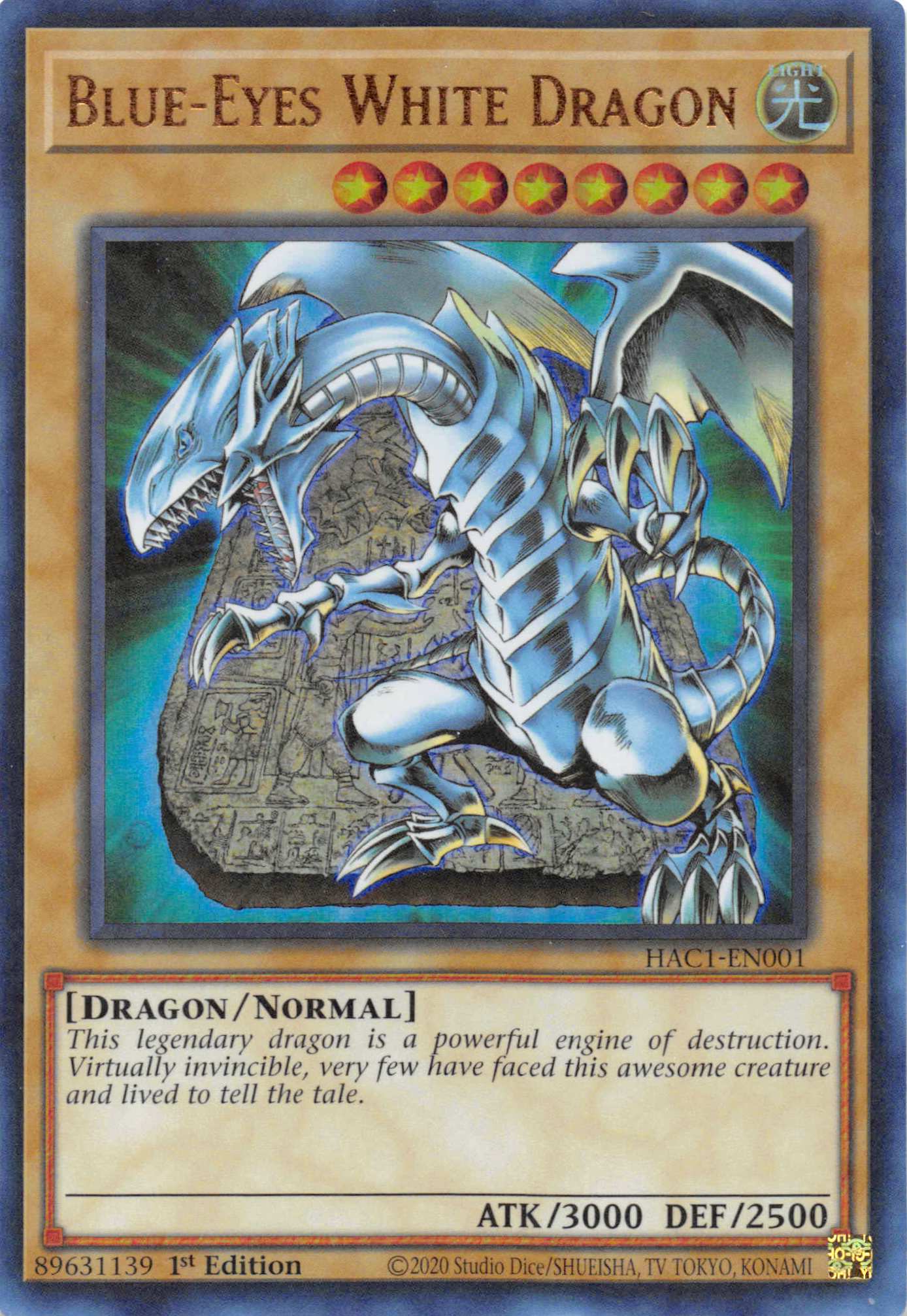 Blue-Eyes White Dragon (Duel Terminal) [HAC1-EN001] Parallel Rare | Good Games Morley