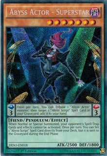 Abyss Actor - Superstar [DESO-EN018] Secret Rare | Good Games Morley
