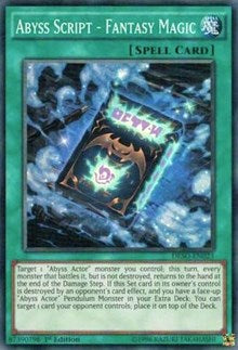 Abyss Script - Fantasy Magic [DESO-EN023] Super Rare | Good Games Morley