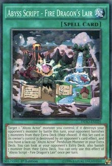 Abyss Script - Fire Dragon's Lair [DESO-EN025] Super Rare | Good Games Morley