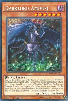 Darklord Amdusc [DESO-EN033] Secret Rare | Good Games Morley