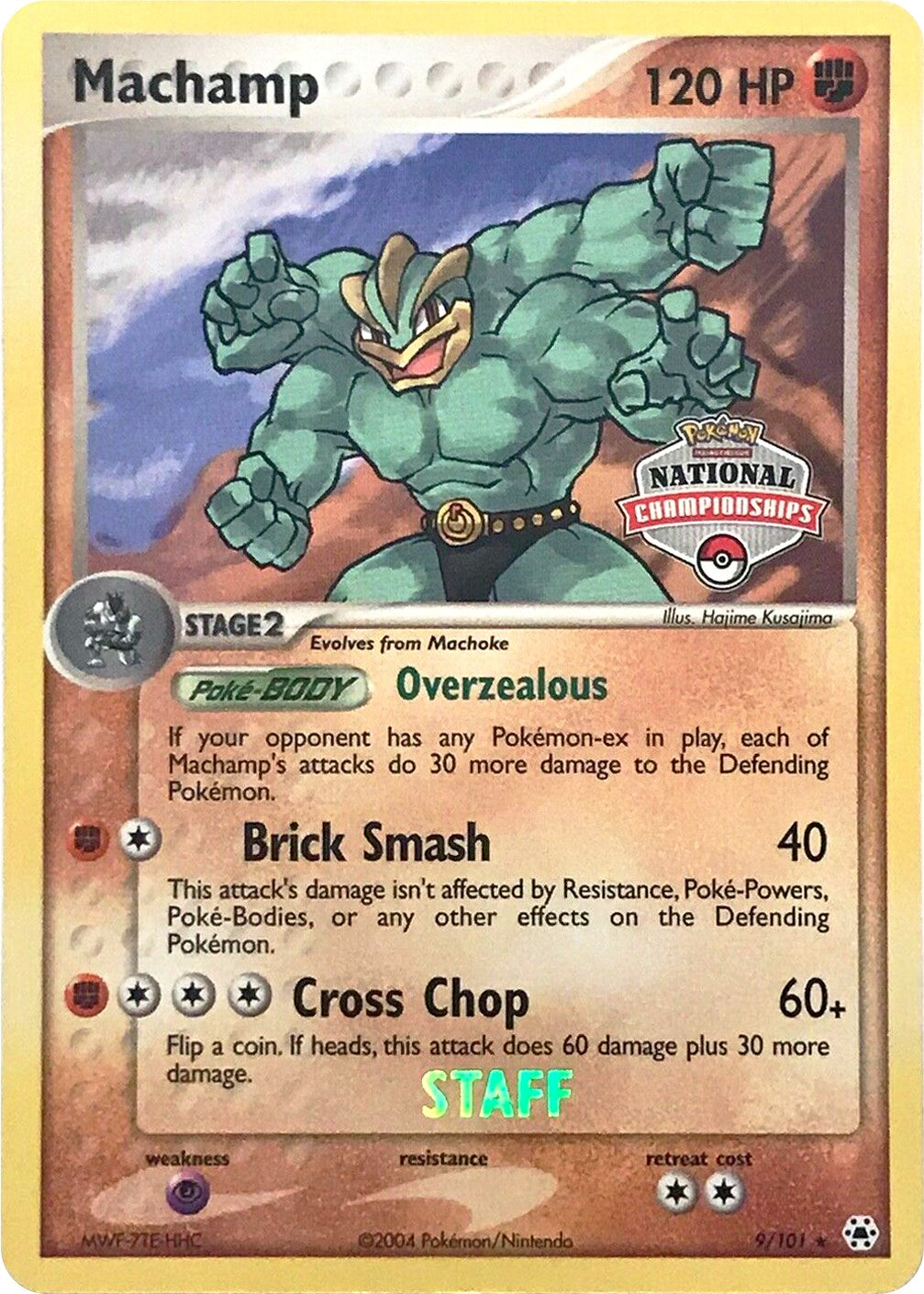 Machamp (9/101) (National Championships Promo) (Staff) [EX: Hidden Legends] | Good Games Morley