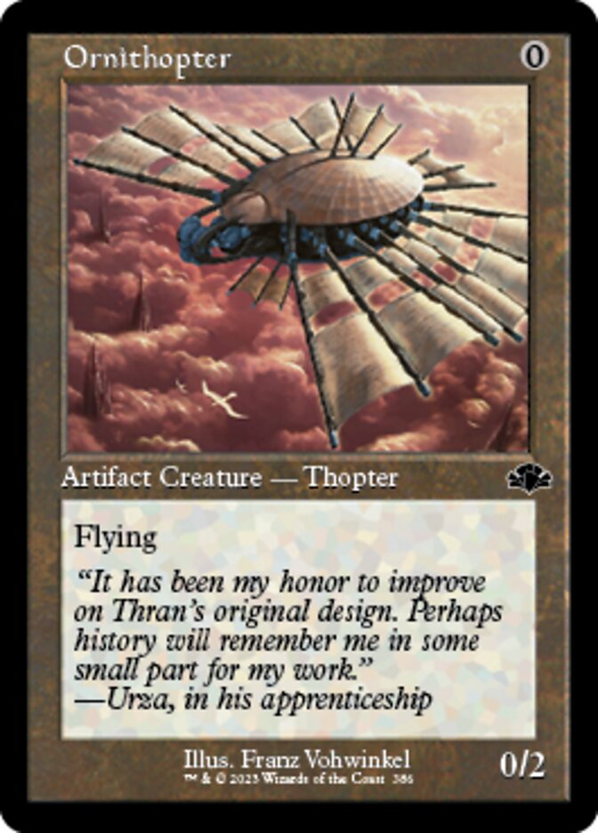 Ornithopter (Retro) [Dominaria Remastered] | Good Games Morley