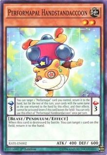 Performapal Handstandaccoon [RATE-EN002] Common | Good Games Morley