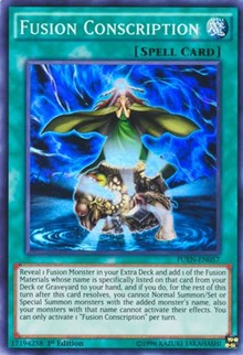 Fusion Conscription [FUEN-EN057] Super Rare | Good Games Morley
