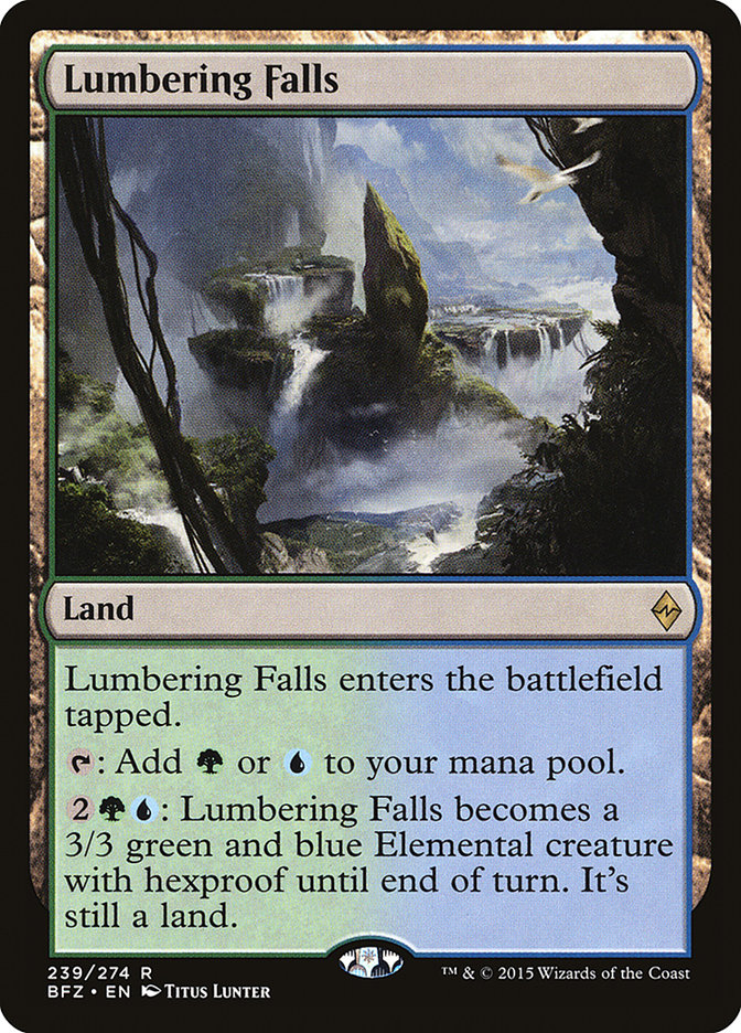 Lumbering Falls [Battle for Zendikar] | Good Games Morley