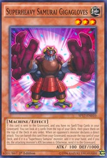 Superheavy Samurai Gigagloves (Starfoil) [SP17-EN010] Starfoil Rare | Good Games Morley