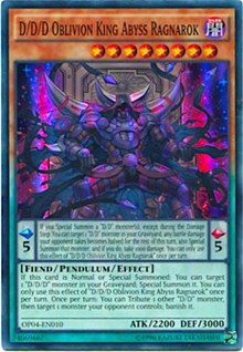 D/D/D Oblivion King Abyss Ragnarok [OP04-EN010] Super Rare | Good Games Morley