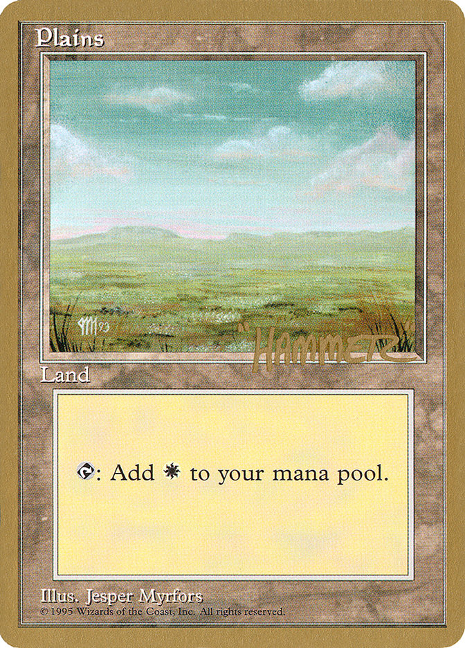 Plains (shr364) (Shawn "Hammer" Regnier) [Pro Tour Collector Set] | Good Games Morley