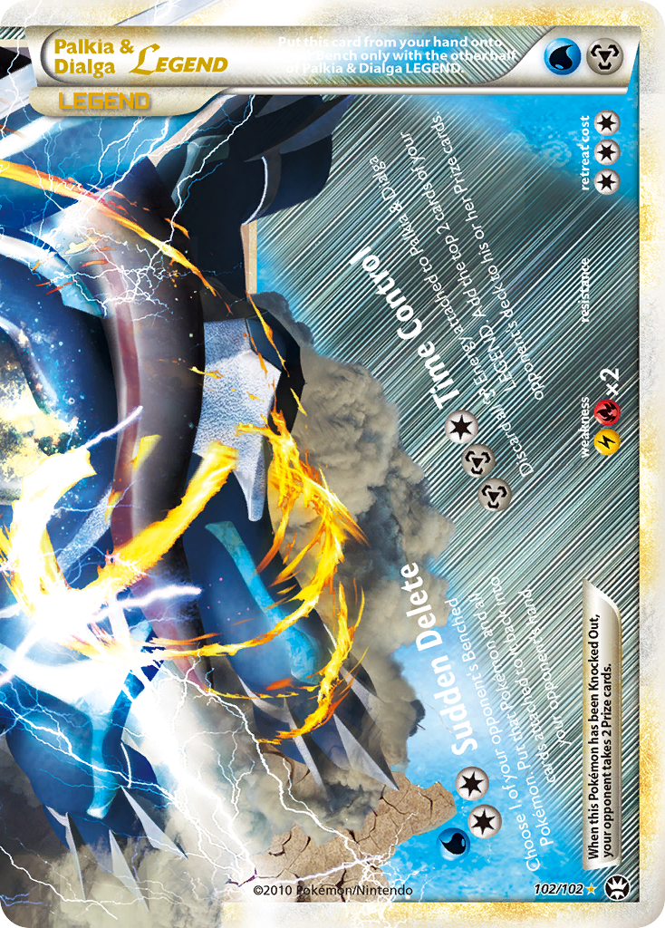 Palkia & Dialga LEGEND (102/102) [HeartGold & SoulSilver: Triumphant] | Good Games Morley