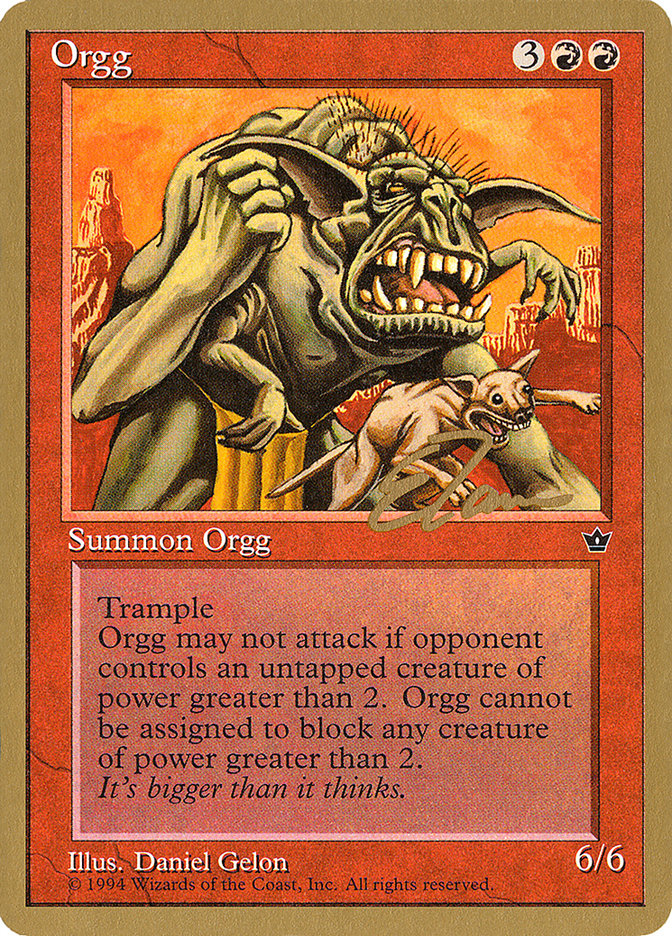 Orgg (Eric Tam) [Pro Tour Collector Set] | Good Games Morley