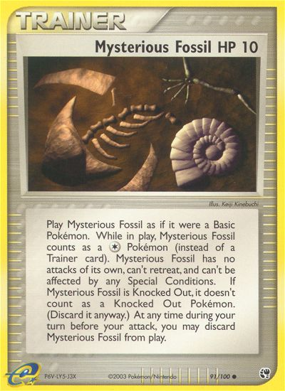 Mysterious Fossil (91/100) [EX: Sandstorm] | Good Games Morley