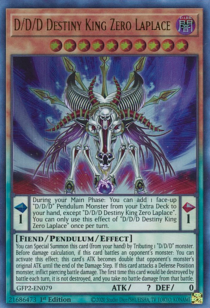 D/D/D Destiny King Zero Laplace [GFP2-EN079] Ultra Rare | Good Games Morley