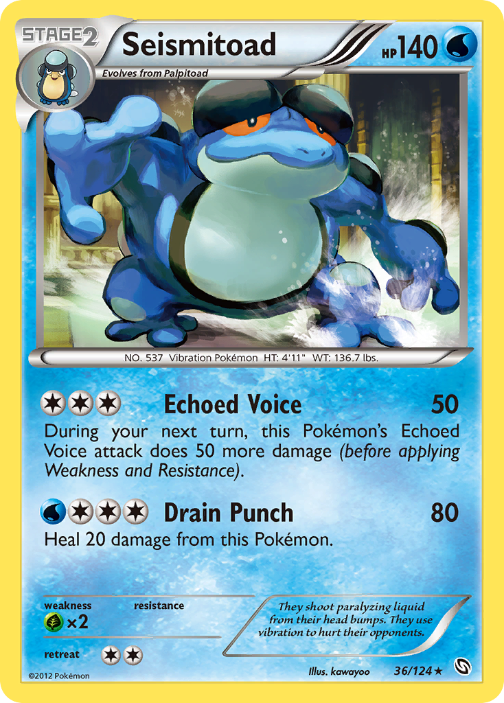 Seismitoad (36/124) [Black & White: Dragons Exalted] | Good Games Morley