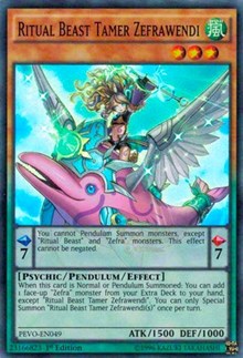 Ritual Beast Tamer Zefrawendi [PEVO-EN049] Super Rare | Good Games Morley
