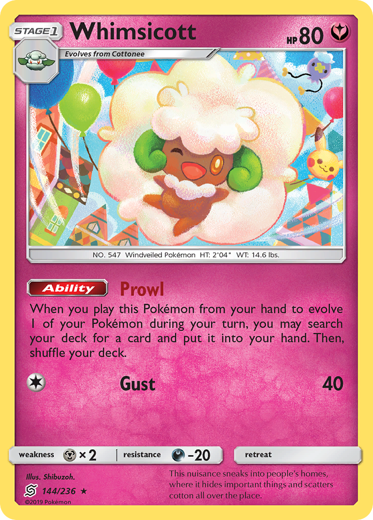 Whimsicott (144/236) [Sun & Moon: Unified Minds] | Good Games Morley