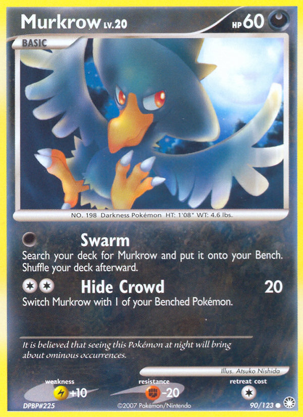 Murkrow (90/123) [Diamond & Pearl: Mysterious Treasures] | Good Games Morley