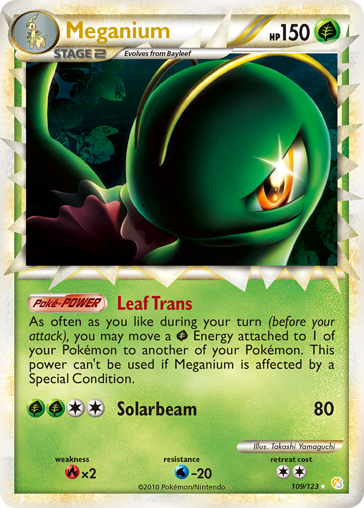Meganium (109/123) [HeartGold & SoulSilver: Base Set] | Good Games Morley
