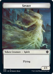 Bird // Spirit Double-Sided Token [Starter Commander Decks] | Good Games Morley