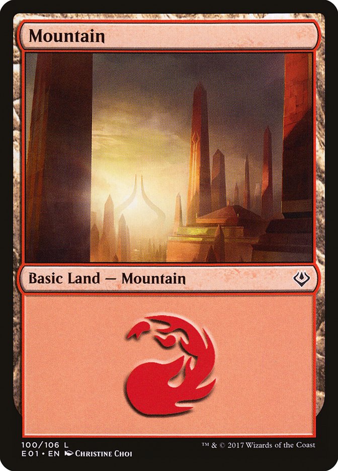 Mountain (100) [Archenemy: Nicol Bolas] | Good Games Morley
