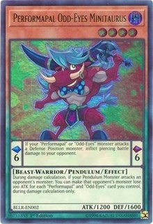 Performapal Odd-Eyes Minitaurus [BLLR-EN002] Ultra Rare | Good Games Morley