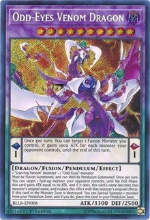 Odd-Eyes Venom Dragon [BLLR-EN006] Secret Rare | Good Games Morley