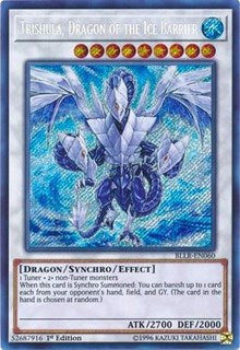 Trishula, Dragon of the Ice Barrier [BLLR-EN060] Secret Rare | Good Games Morley