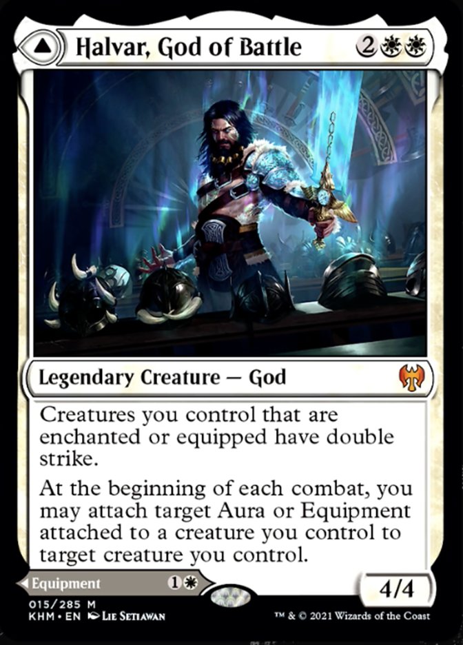 Halvar, God of Battle // Sword of the Realms [Kaldheim] | Good Games Morley