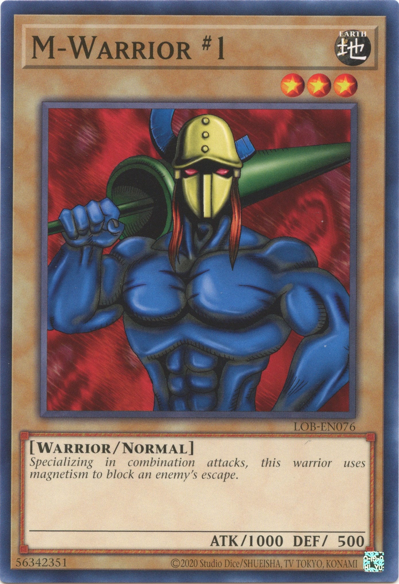 M-Warrior #1 (25th Anniversary) [LOB-EN076] Common | Good Games Morley