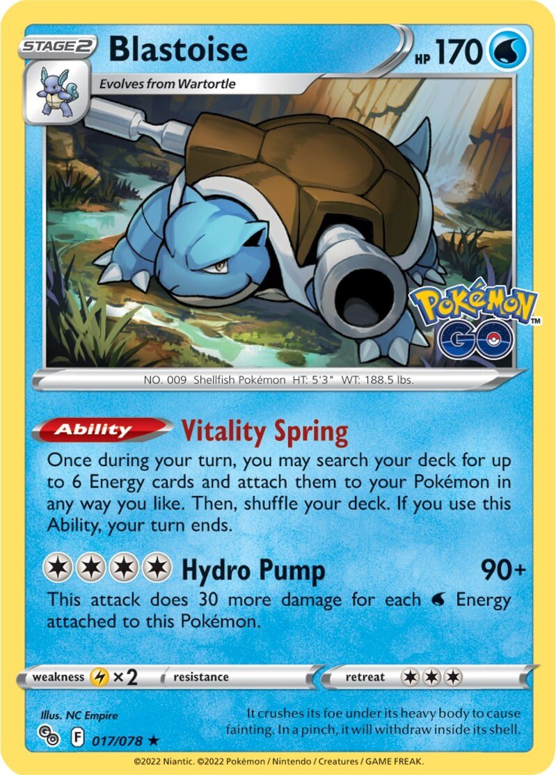 Blastoise (017/078) [Pokémon GO] | Good Games Morley