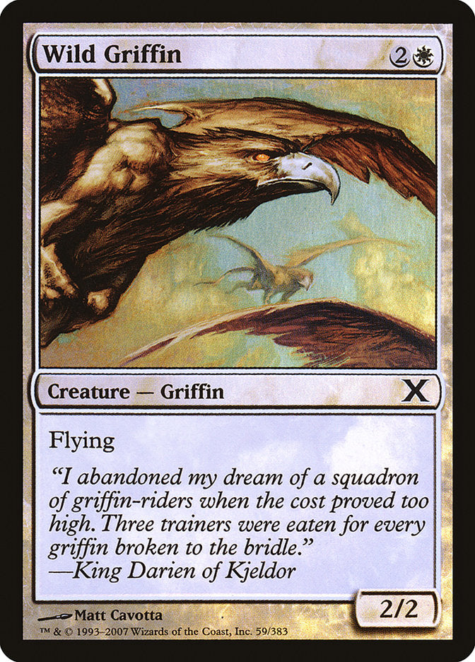 Wild Griffin (Premium Foil) [Tenth Edition] | Good Games Morley